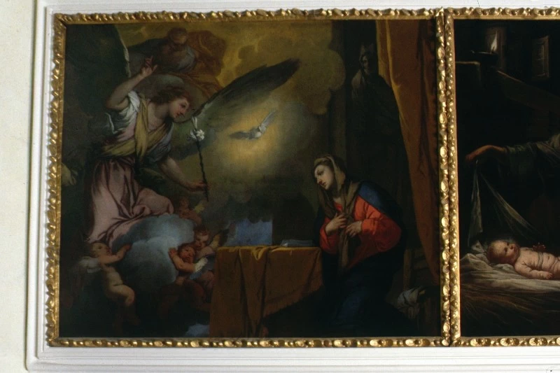 Tela raffigurante L'Annunciazione